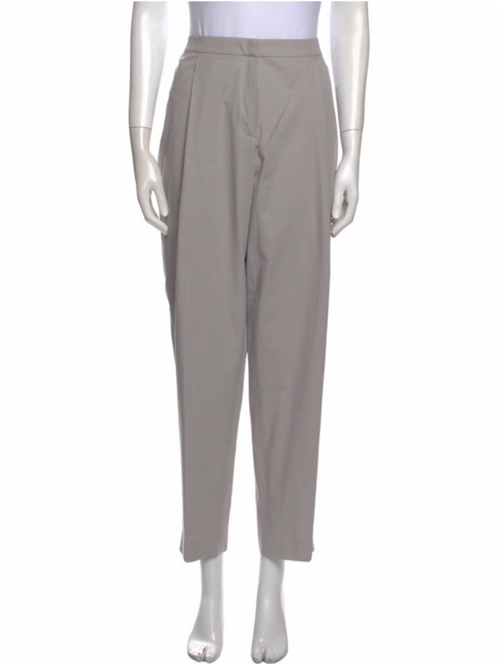 Lafayette 148 New York Women's Straight Trousers in Light Gray